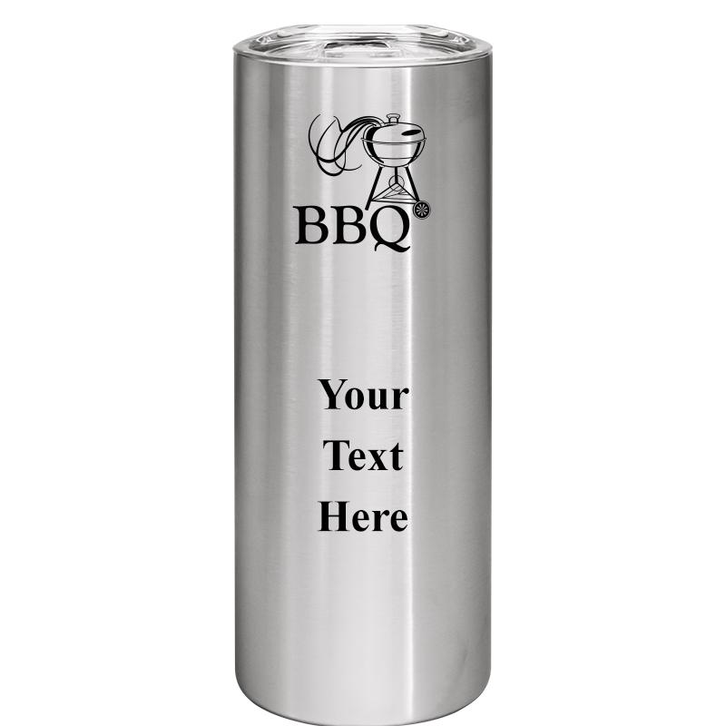 SLIM TUMBLER 20OZ SILVER