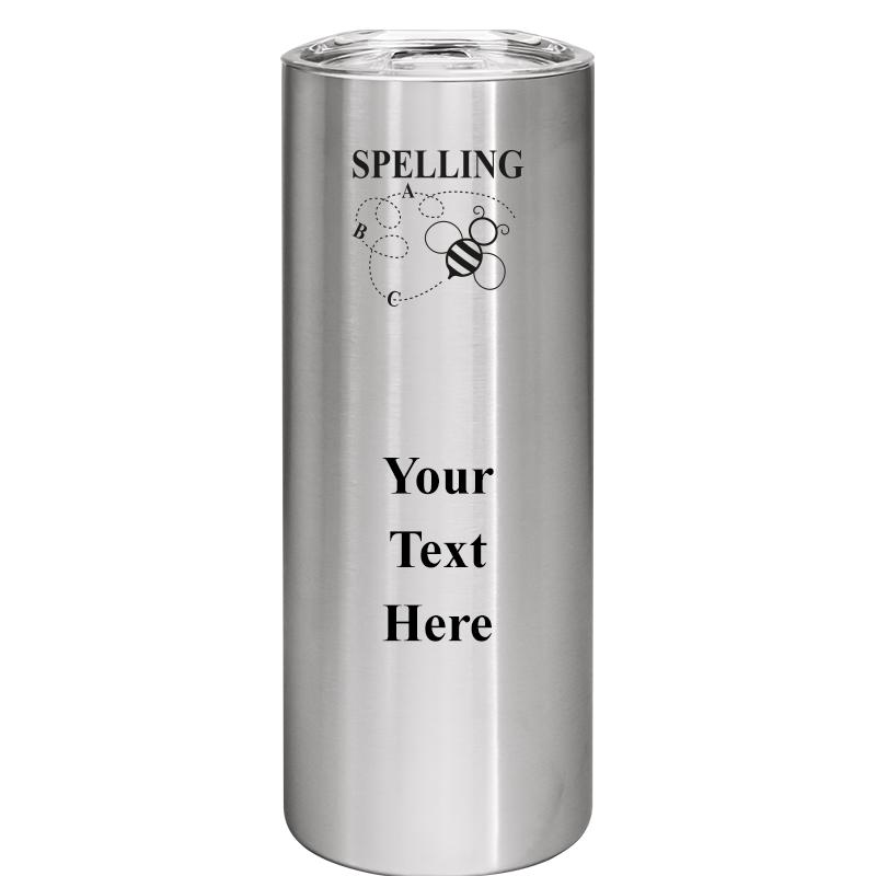 SLIM TUMBLER 20OZ SILVER