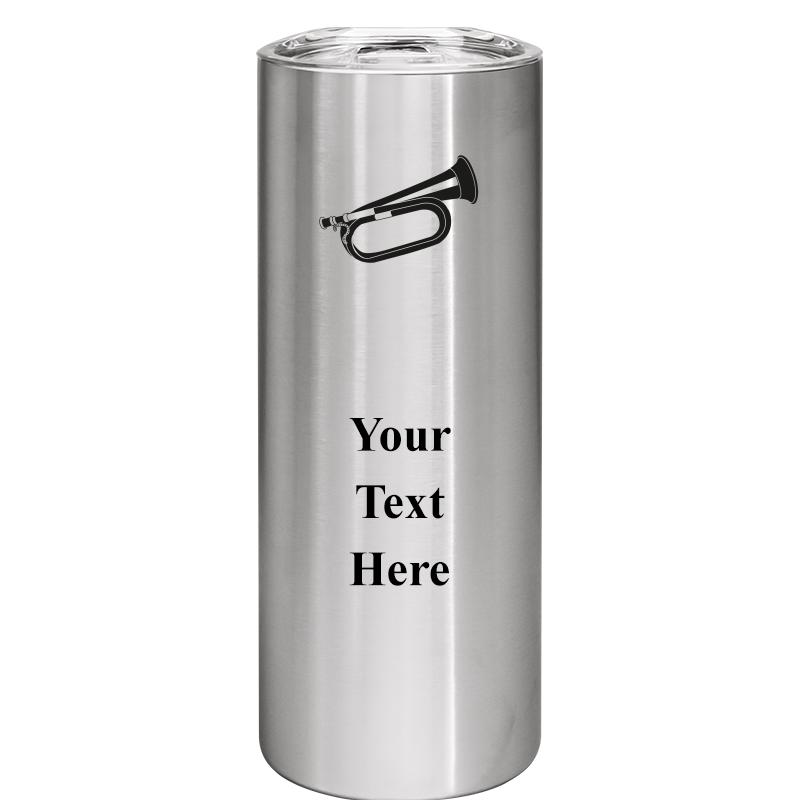 SLIM TUMBLER 20OZ SILVER