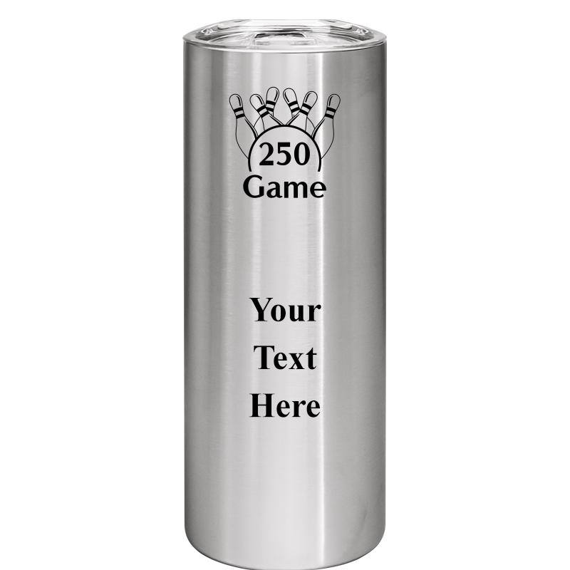 SLIM TUMBLER 20OZ SILVER