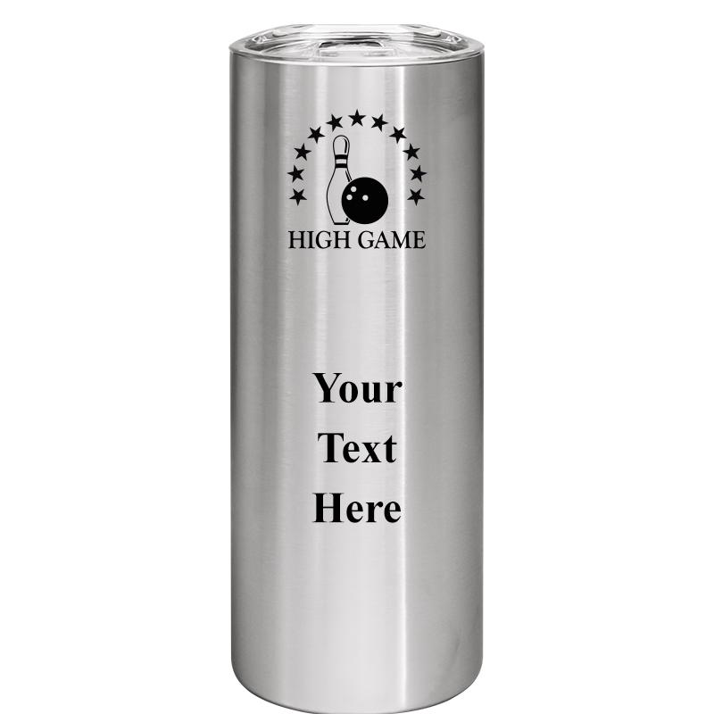 SLIM TUMBLER 20OZ SILVER