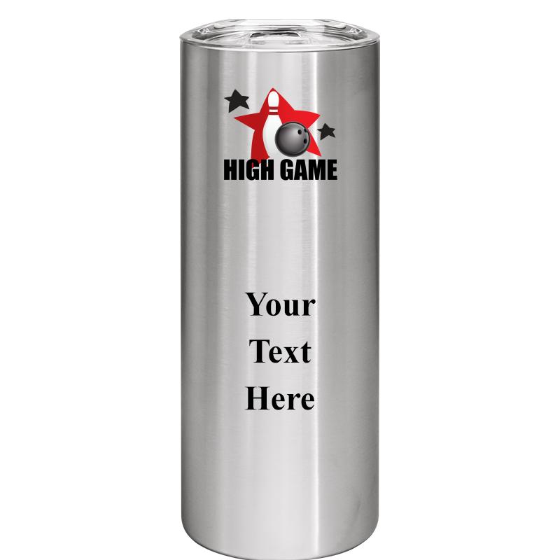 SLIM TUMBLER 20OZ SILVER