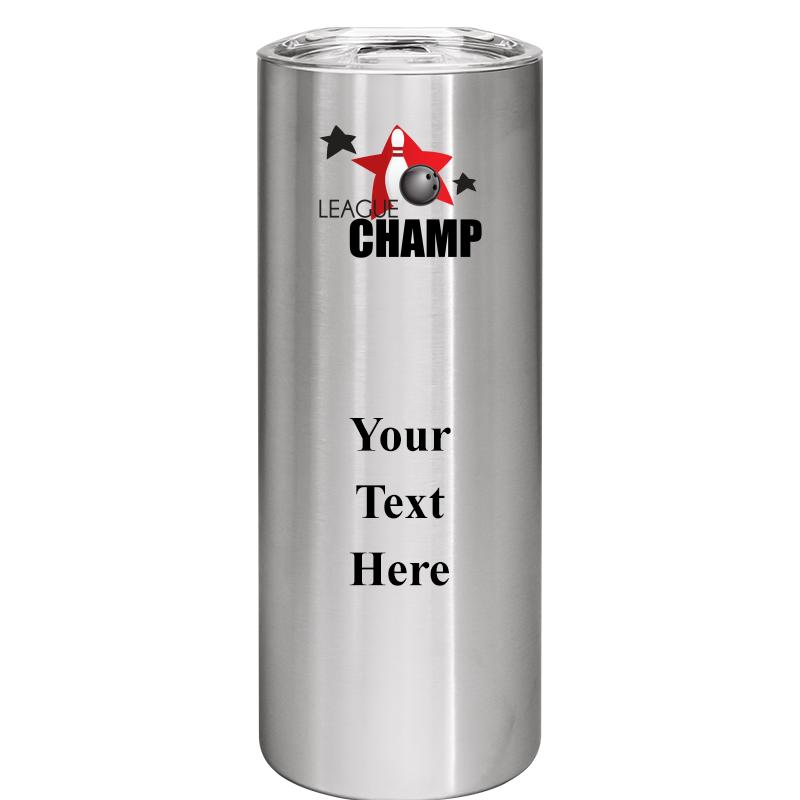 SLIM TUMBLER 20OZ SILVER