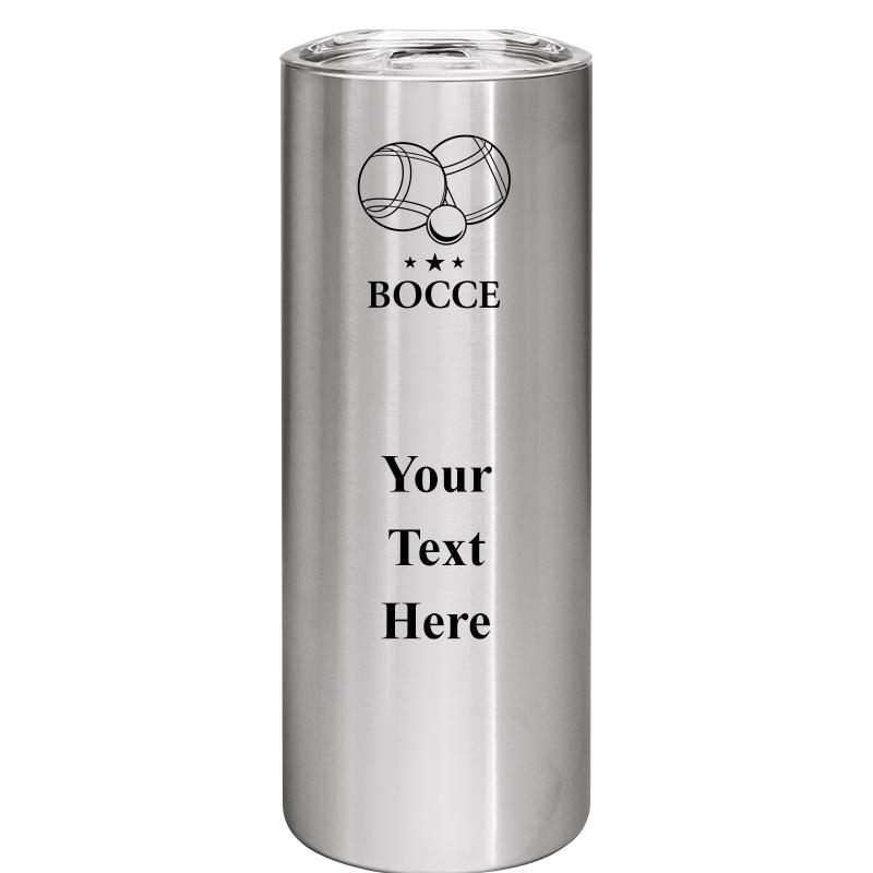 SLIM TUMBLER 20OZ SILVER