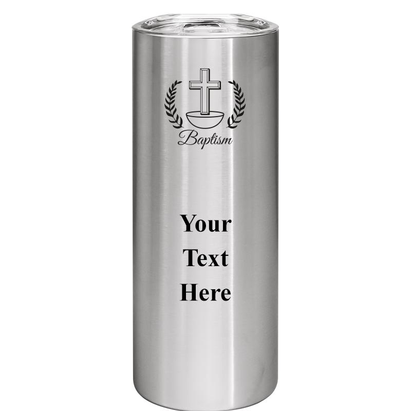 SLIM TUMBLER 20OZ SILVER