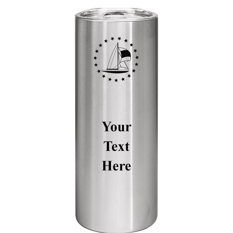 SLIM TUMBLER 20OZ SILVER