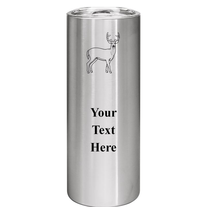 SLIM TUMBLER 20OZ SILVER