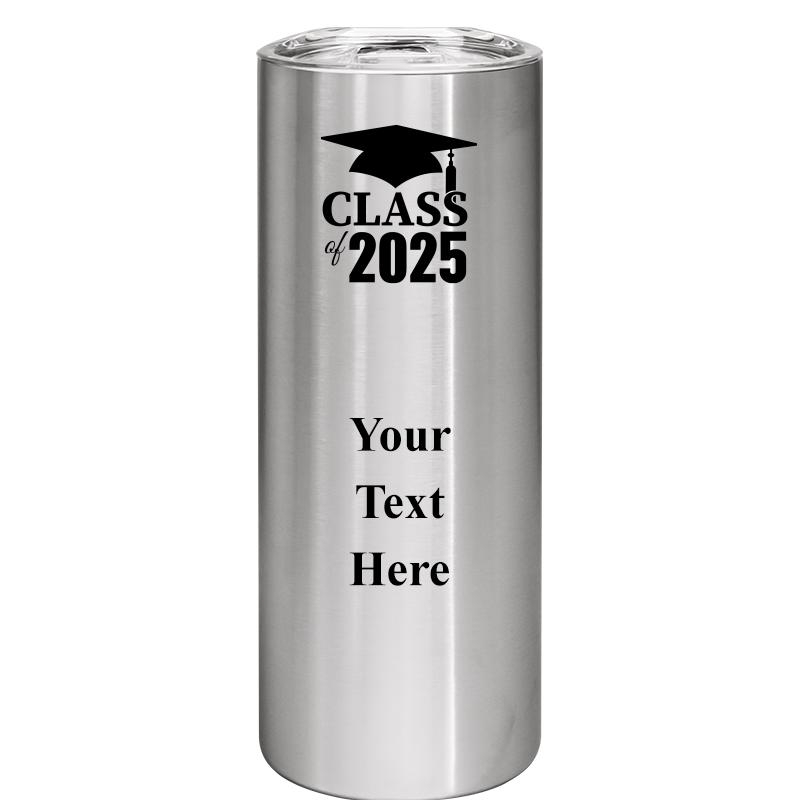 SLIM TUMBLER 20OZ SILVER