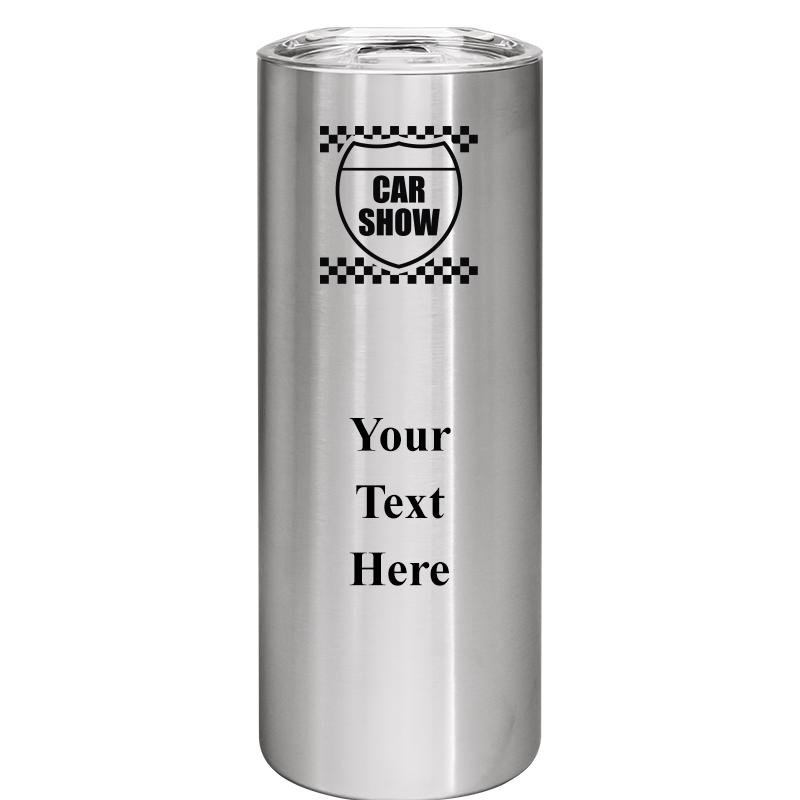 SLIM TUMBLER 20OZ SILVER