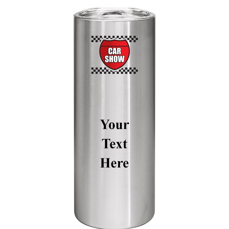 SLIM TUMBLER 20OZ SILVER