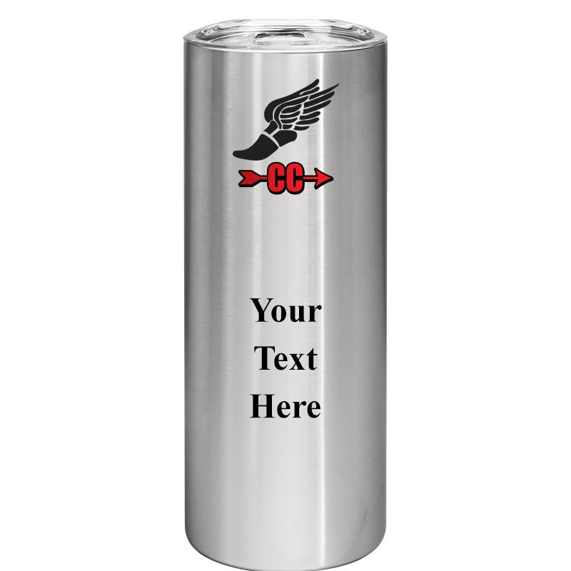 SLIM TUMBLER 20OZ SILVER