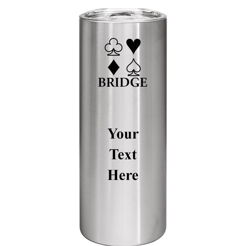 SLIM TUMBLER 20OZ SILVER