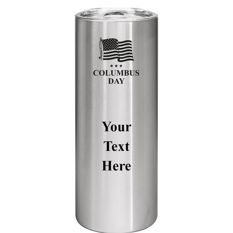 SLIM TUMBLER 20OZ SILVER