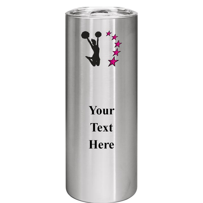 SLIM TUMBLER 20OZ SILVER