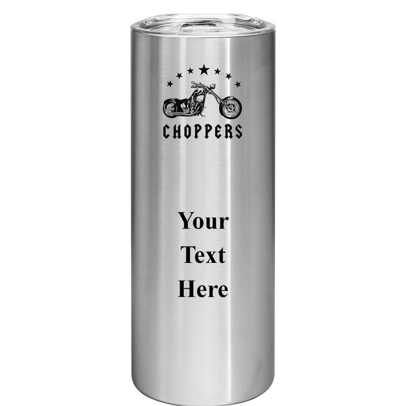 SLIM TUMBLER 20OZ SILVER