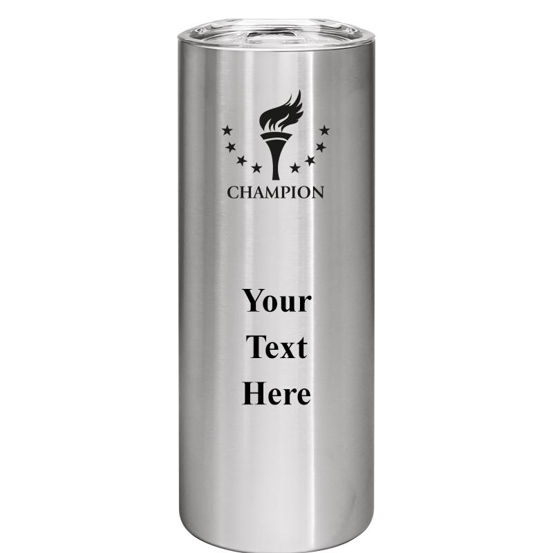 SLIM TUMBLER 20OZ SILVER