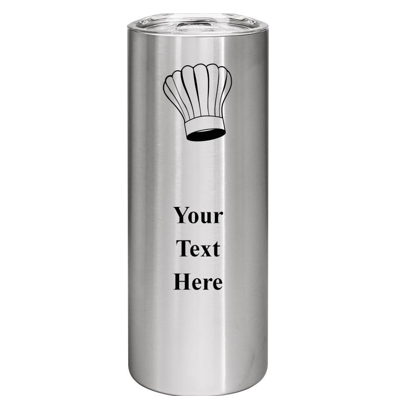 SLIM TUMBLER 20OZ SILVER