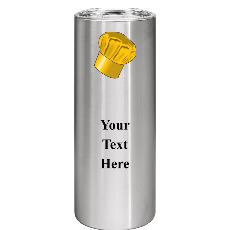 SLIM TUMBLER 20OZ SILVER