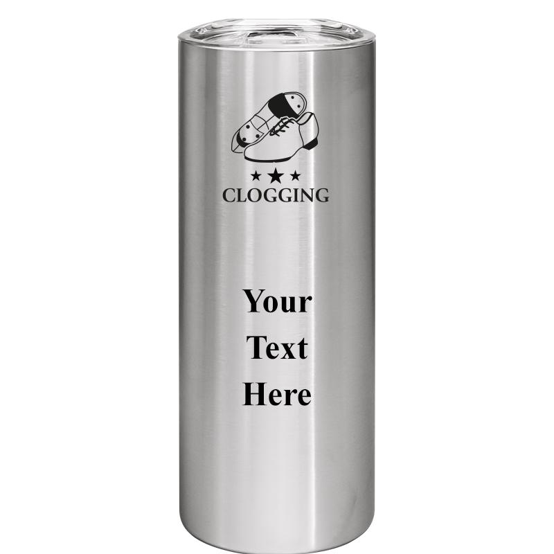 SLIM TUMBLER 20OZ SILVER