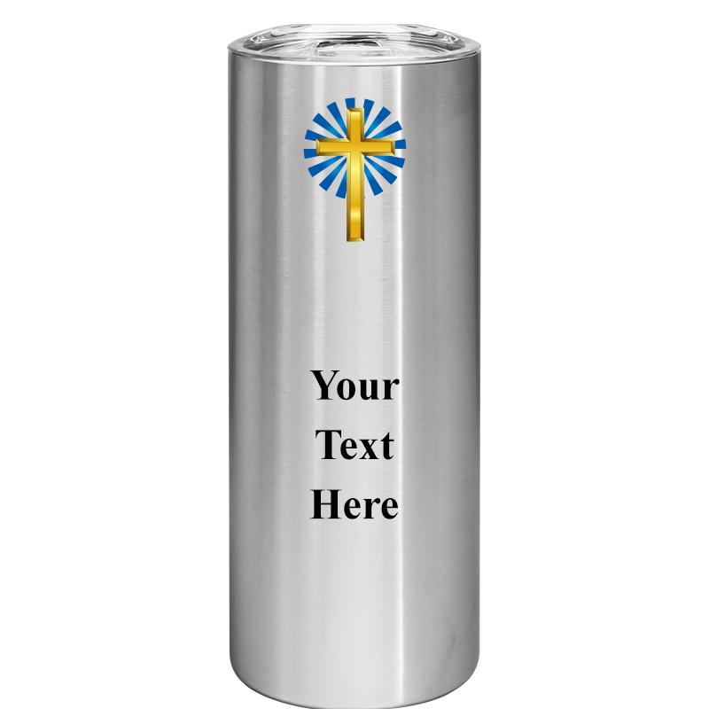 SLIM TUMBLER 20OZ SILVER