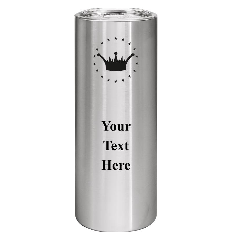 SLIM TUMBLER 20OZ SILVER