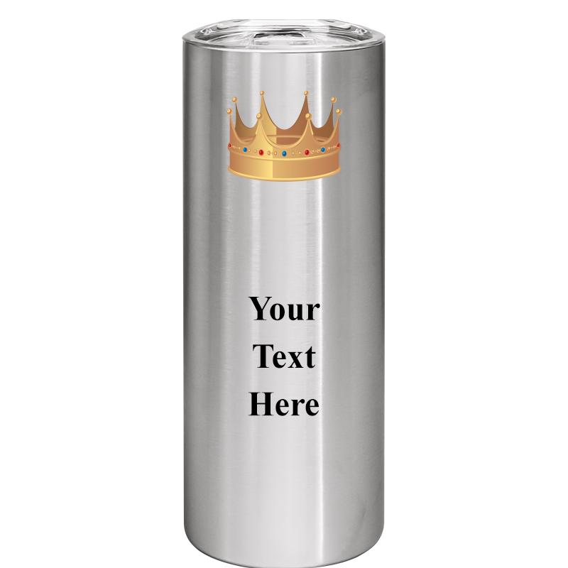 SLIM TUMBLER 20OZ SILVER