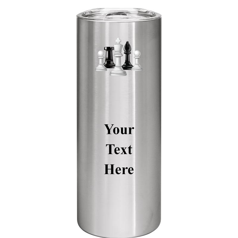 SLIM TUMBLER 20OZ SILVER