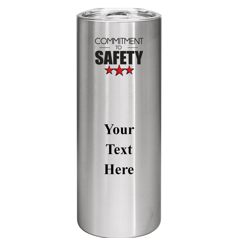 SLIM TUMBLER 20OZ SILVER