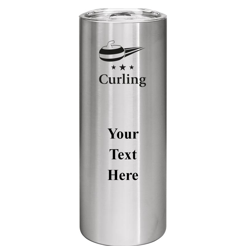 SLIM TUMBLER 20OZ SILVER