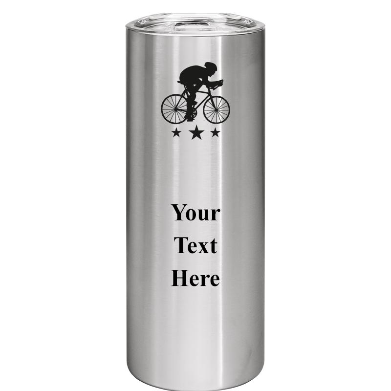 SLIM TUMBLER 20OZ SILVER