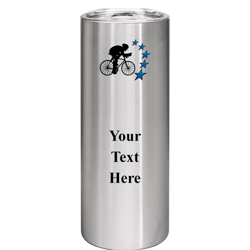 SLIM TUMBLER 20OZ SILVER
