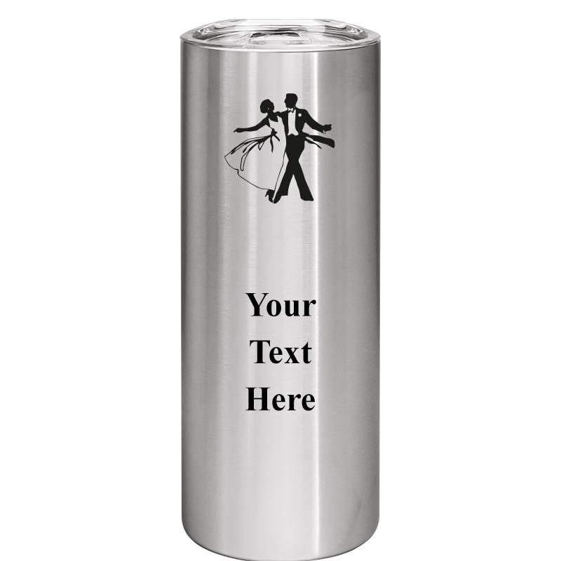 SLIM TUMBLER 20OZ SILVER
