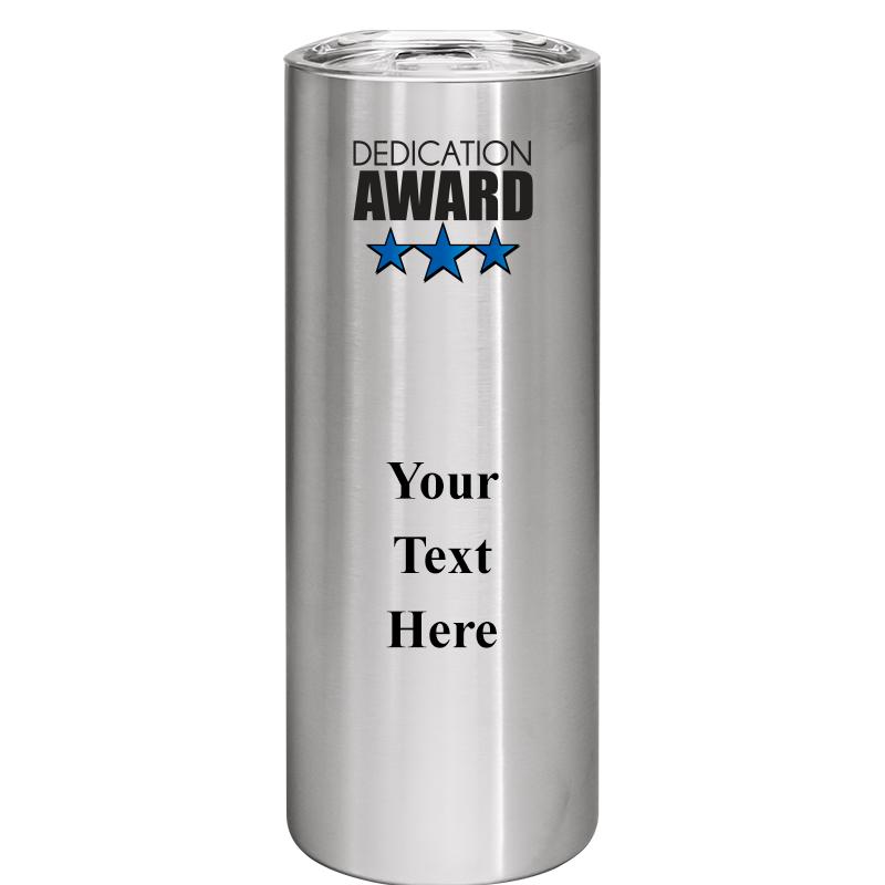 SLIM TUMBLER 20OZ SILVER