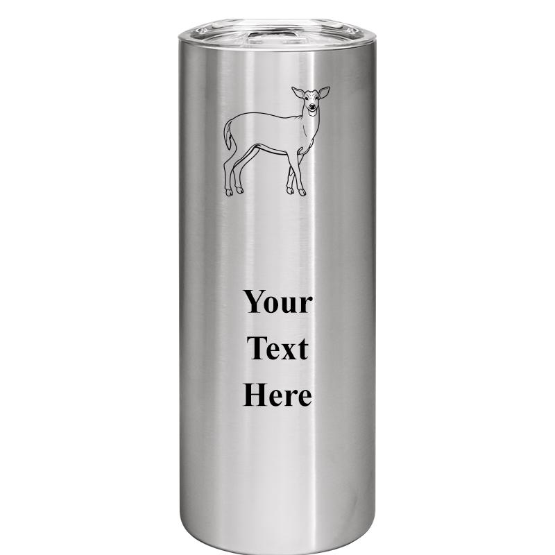 SLIM TUMBLER 20OZ SILVER