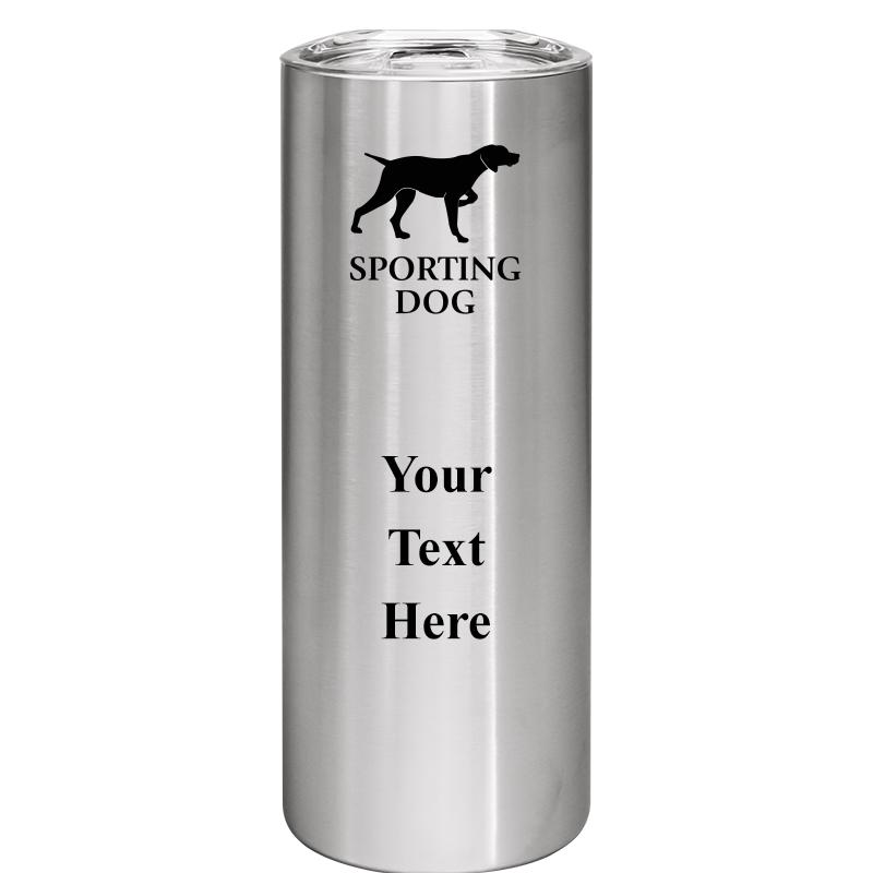 SLIM TUMBLER 20OZ SILVER