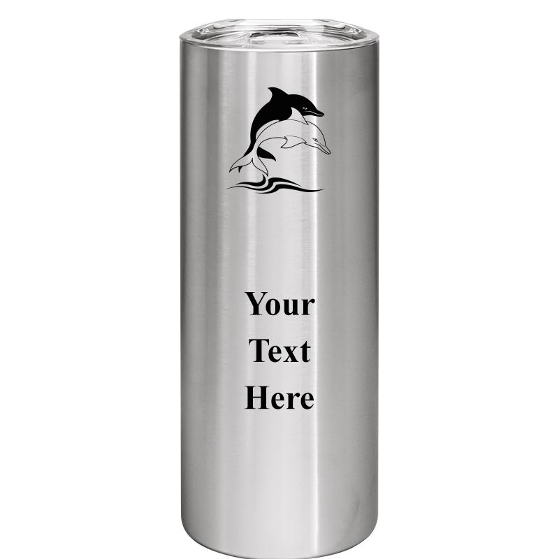 SLIM TUMBLER 20OZ SILVER