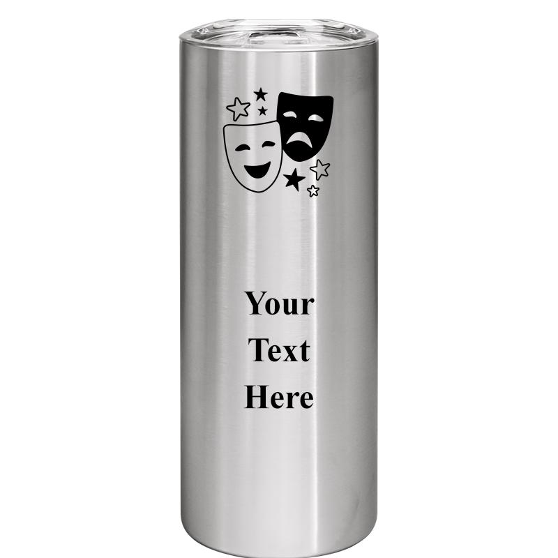 SLIM TUMBLER 20OZ SILVER