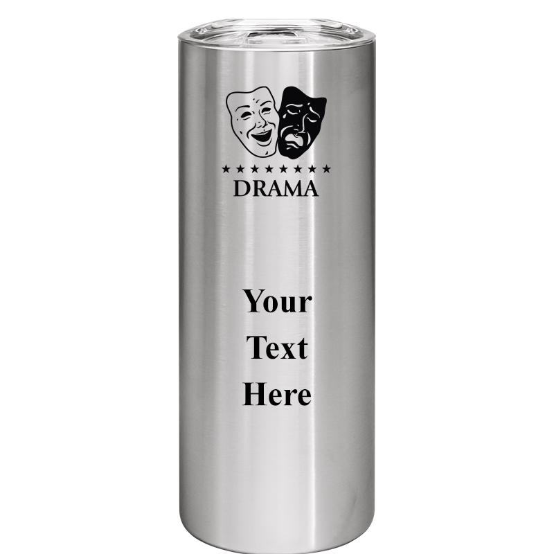 SLIM TUMBLER 20OZ SILVER