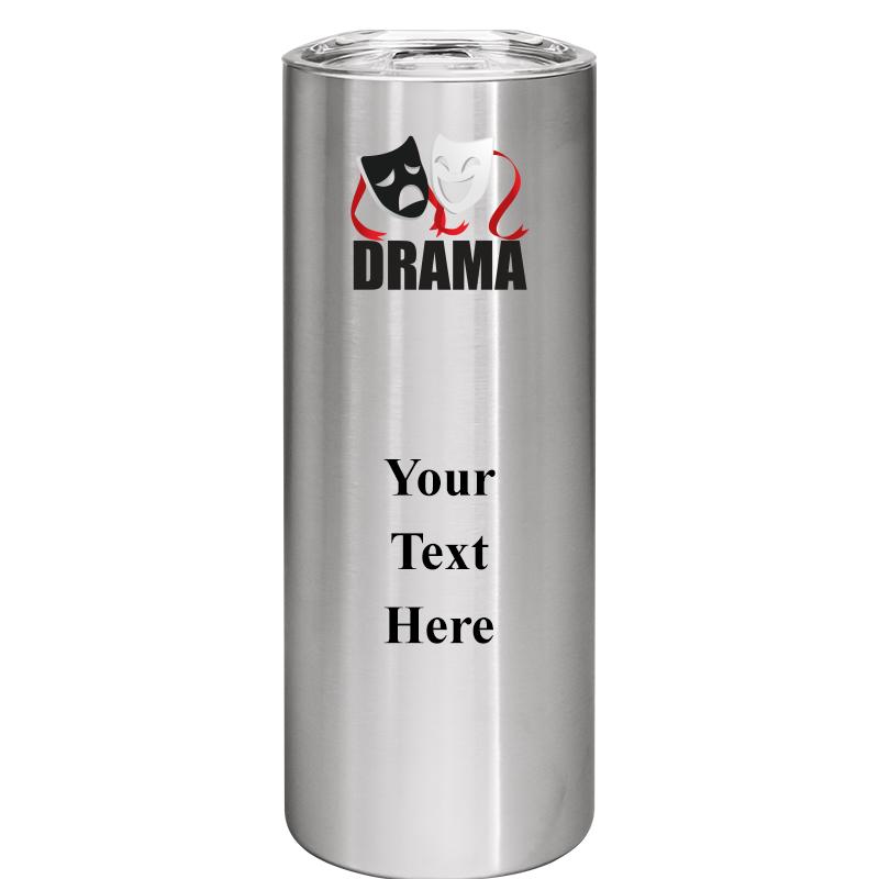 SLIM TUMBLER 20OZ SILVER