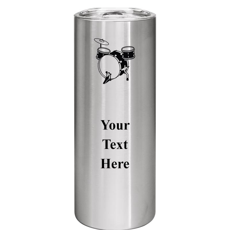 SLIM TUMBLER 20OZ SILVER