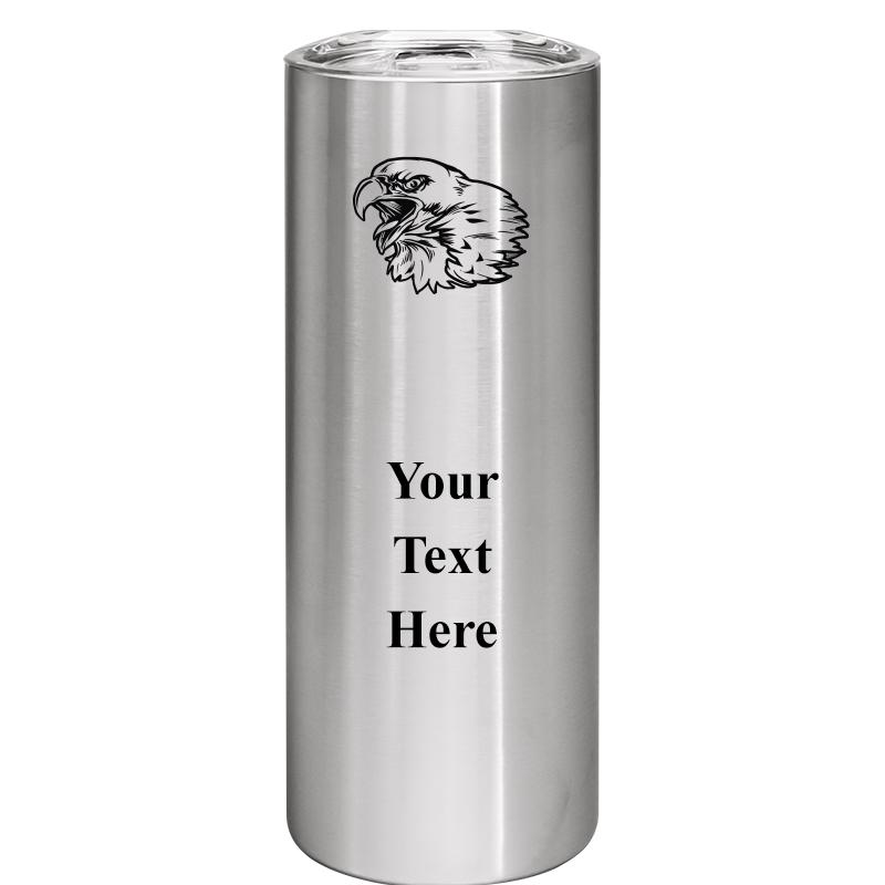 SLIM TUMBLER 20OZ SILVER