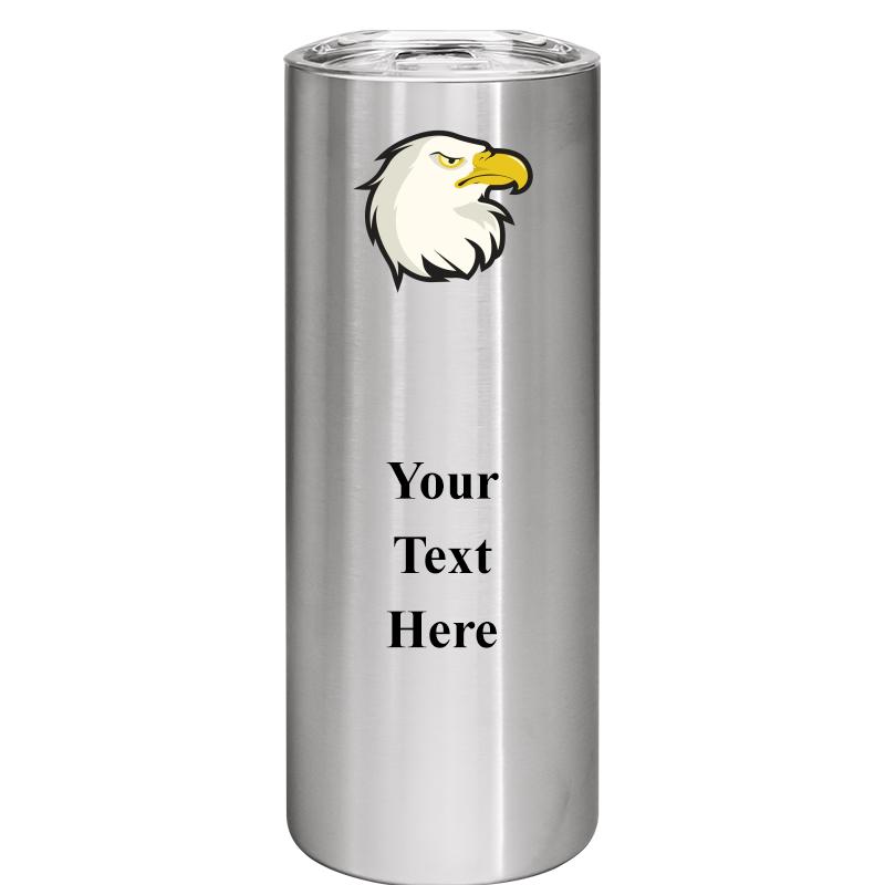 SLIM TUMBLER 20OZ SILVER