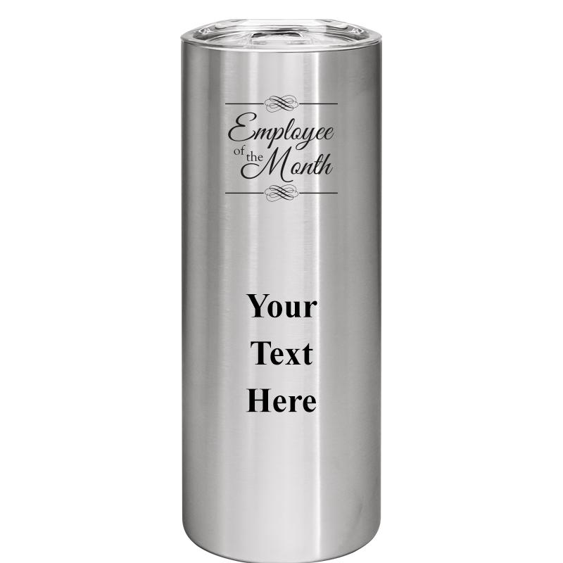 SLIM TUMBLER 20OZ SILVER