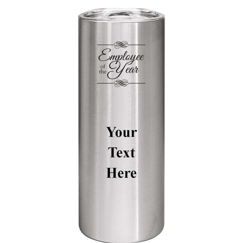 SLIM TUMBLER 20OZ SILVER