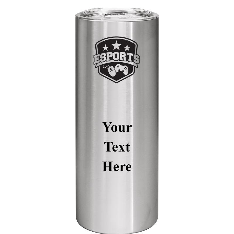 SLIM TUMBLER 20OZ SILVER