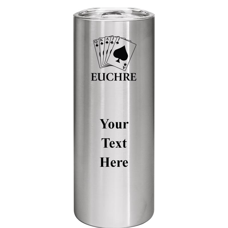 SLIM TUMBLER 20OZ SILVER