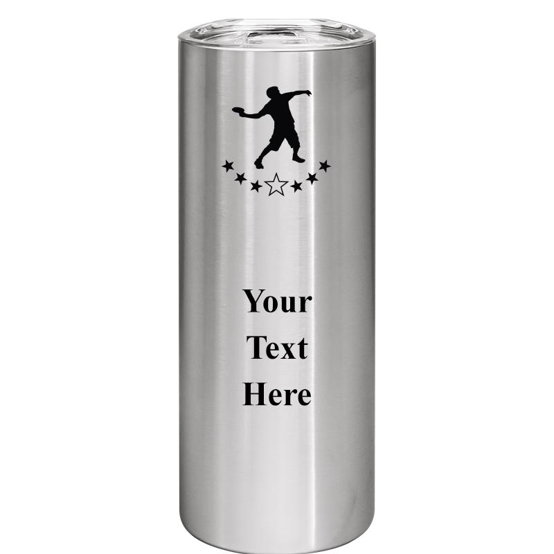 SLIM TUMBLER 20OZ SILVER