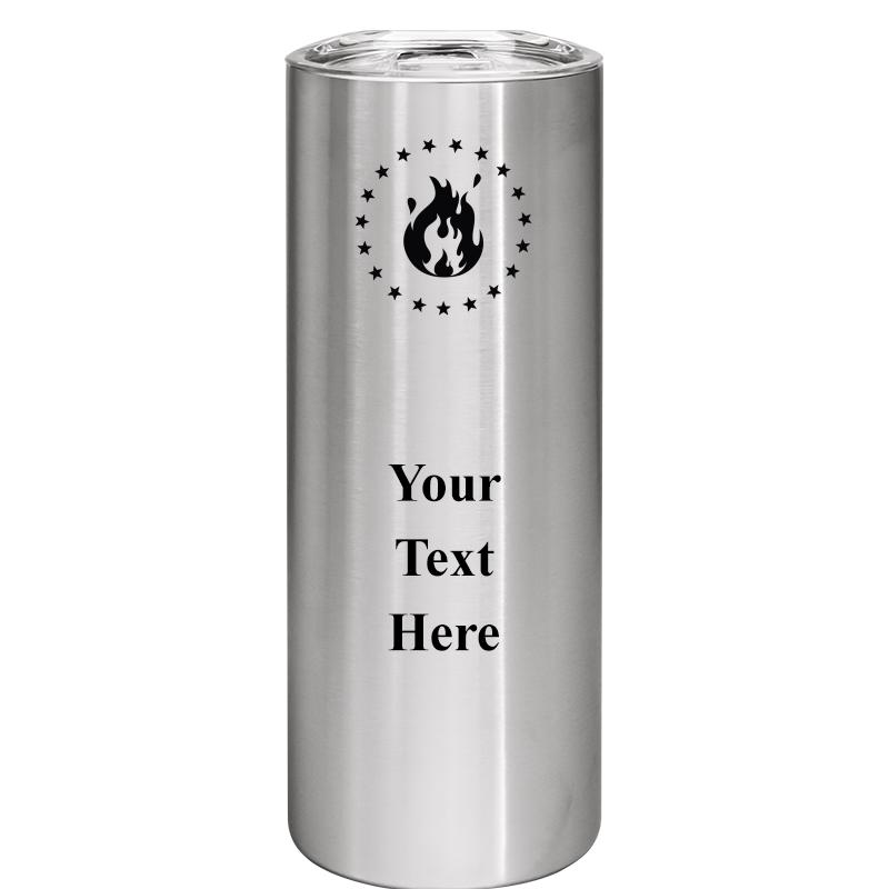 SLIM TUMBLER 20OZ SILVER