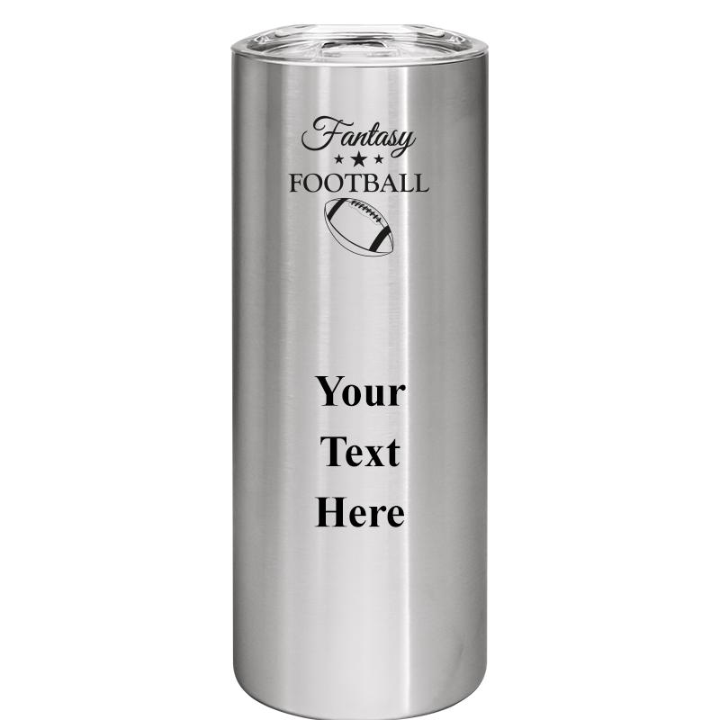 SLIM TUMBLER 20OZ SILVER