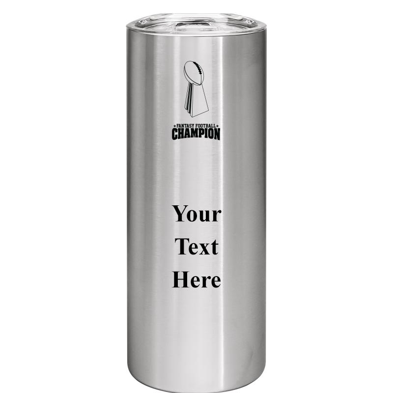 SLIM TUMBLER 20OZ SILVER